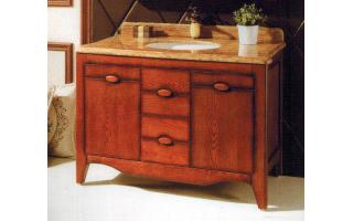 美式红橡木浴室柜仿古欧式洗手台带镜柜卫浴柜组合