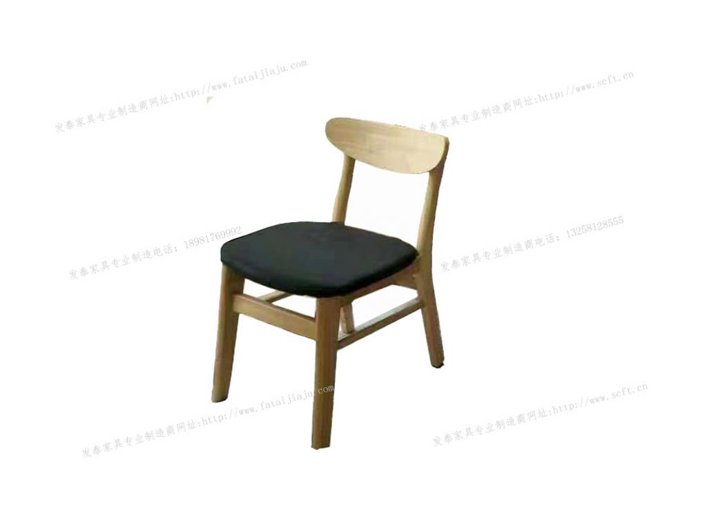 餐椅实木餐椅快餐店餐椅木纹餐椅餐饮餐椅实木餐椅ftsmcy-004