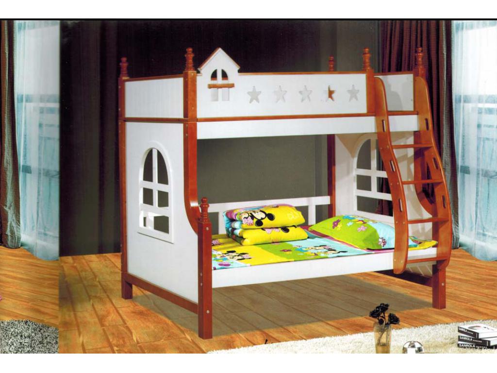 高低床上下铺床两层床公寓儿童床成人子母床全实木多功能儿童上下床双层床  儿童实木上下层床ft-B032