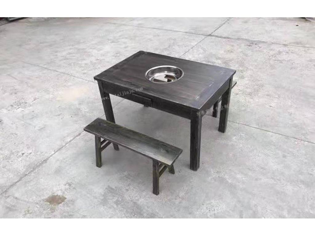 黑色火锅桌椅fthgz-060a