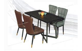 实木餐桌 圆桌椅组合餐桌椅套装现代中式餐厅ftsmczy-0...