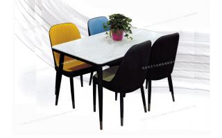 餐桌椅组合北欧日式小户型饭桌家用现代简约长方形餐厅吃饭桌子f...