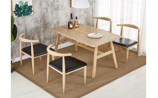 餐桌椅组合现代简约小户型咖啡厅桌椅四人分体快餐桌椅ft4-117