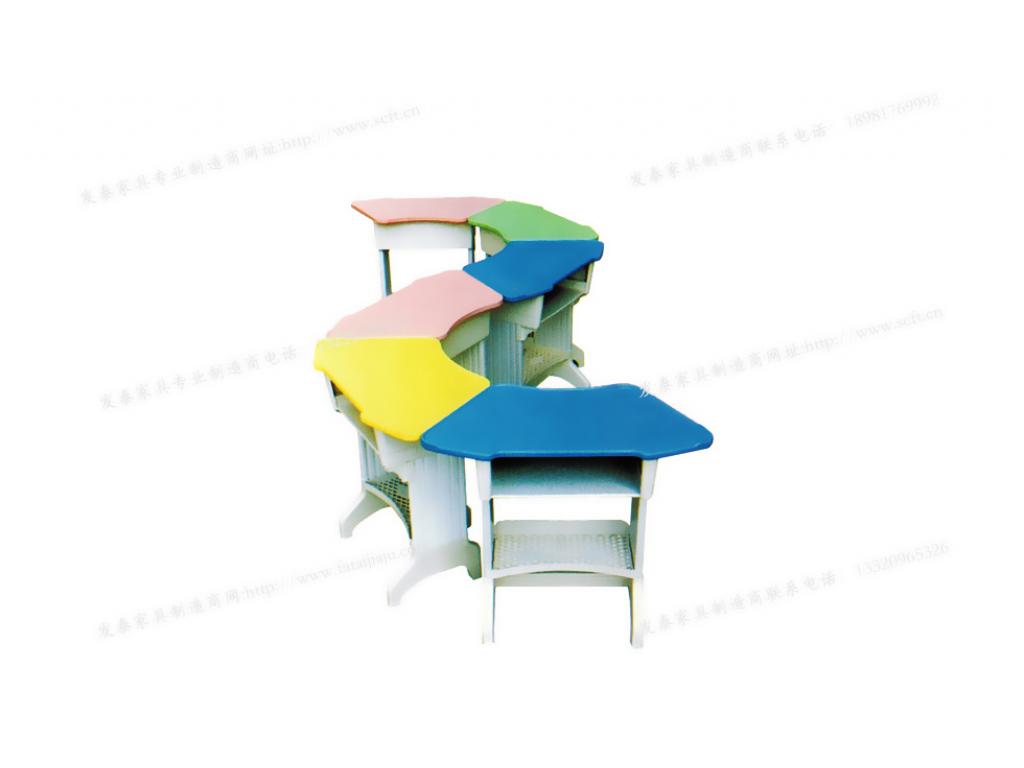 小学生校用家用培训班辅导班专用课桌椅支持定制 可调节课桌椅ftkzy2-021