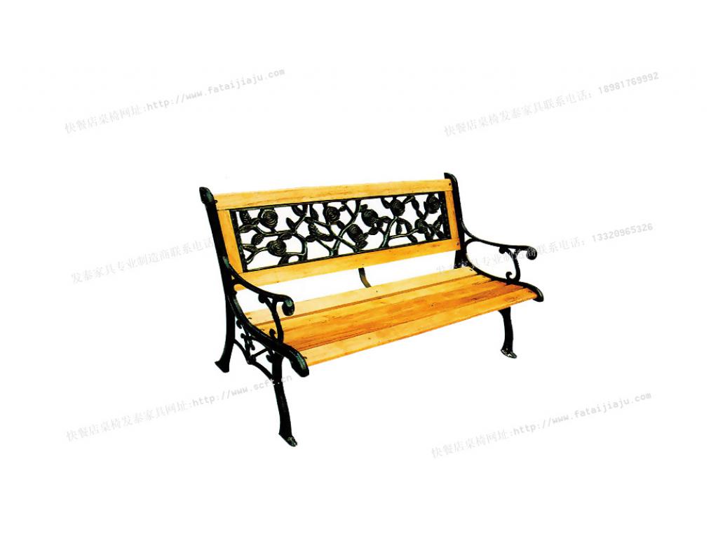 休闲椅 铸铁公园椅 铸铝公园椅 铁艺公园排椅ftpy-047