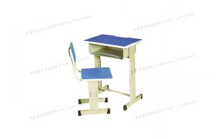 活动双人课桌凳蓝色塑料课桌带柜式课桌椅课桌椅ftkzy-071